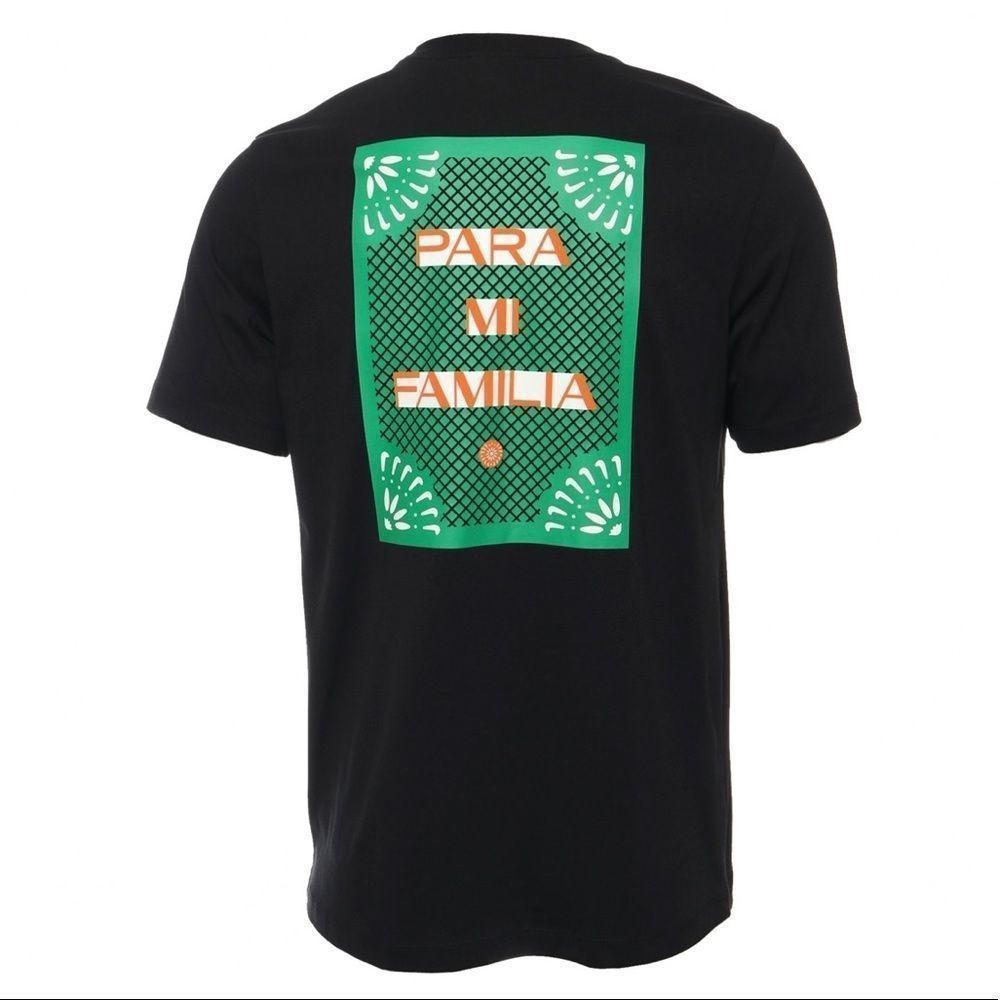 Men’s Nike Dia De Los Muertos Mi Familia Black 100% Cotton T-Shirt NWT Size M